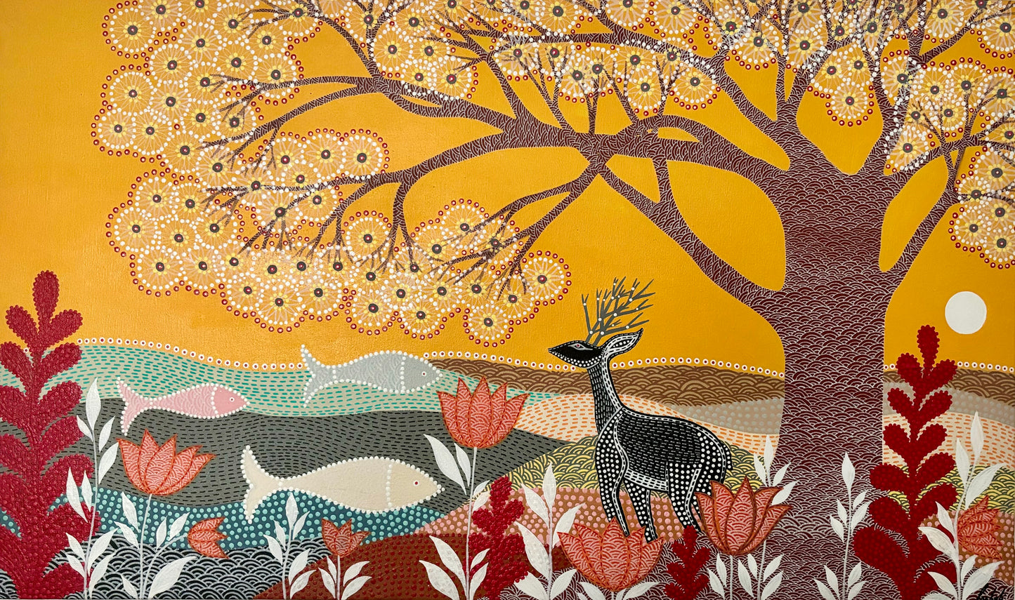 The Black Deer Art Prints