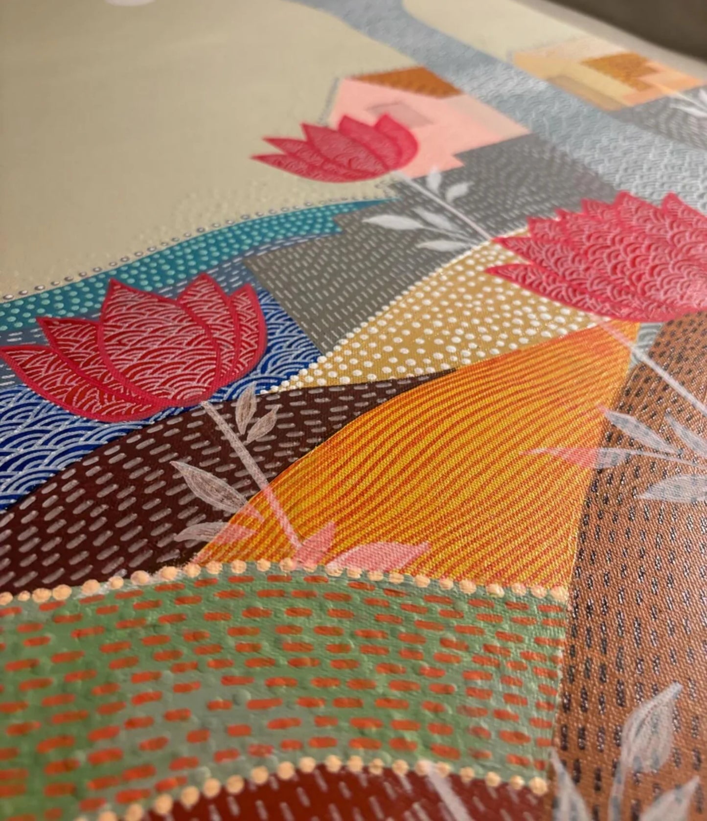 The Red Lotus Art Print