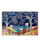 Pink Lotus Night Art Print