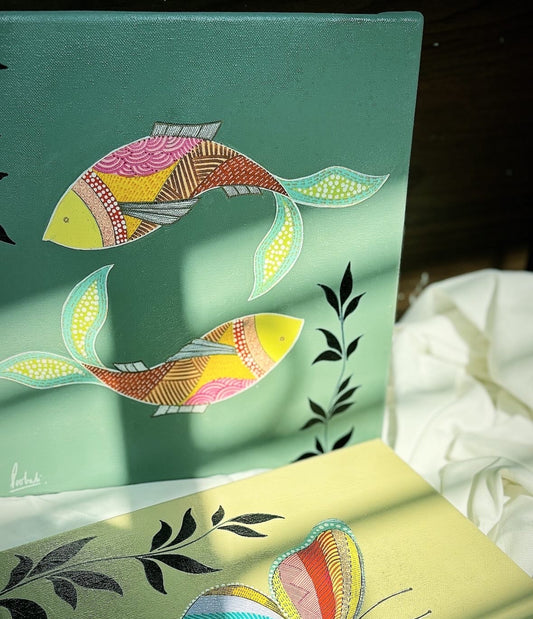 The Jungle Series-Fishes Art Print