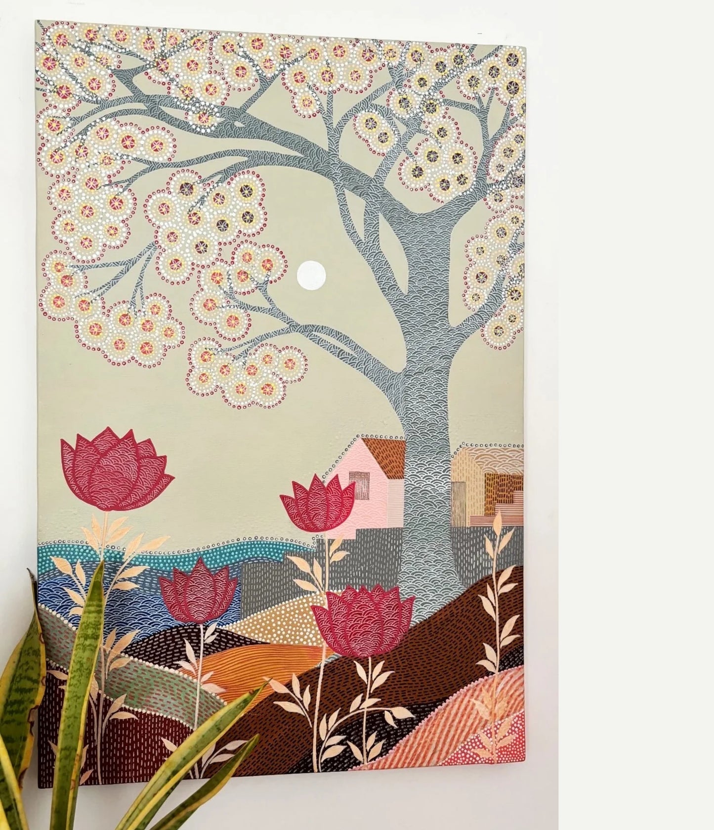 The Red Lotus Art Print